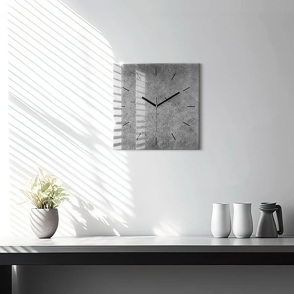 Wanduhr quadratisch mit motiv Industrielle Wand