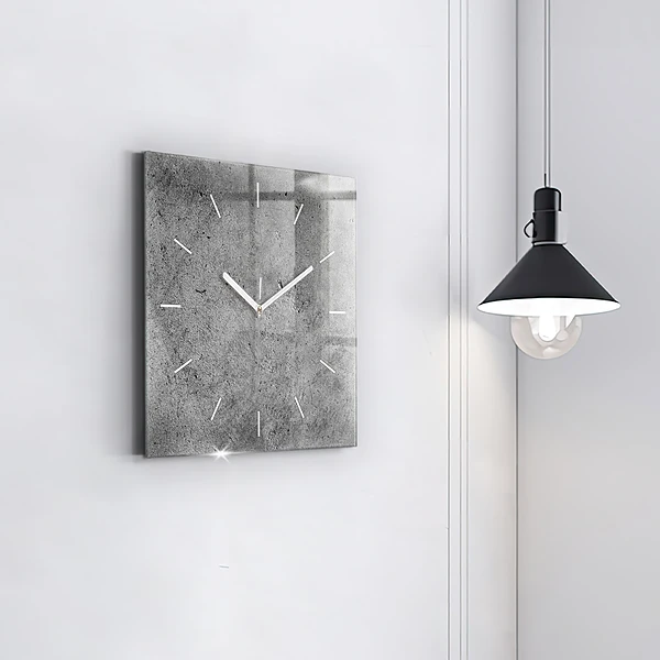 Wanduhr quadratisch mit motiv Industrielle Wand