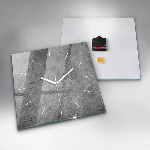Wanduhr quadratisch mit motiv Industrielle Wand