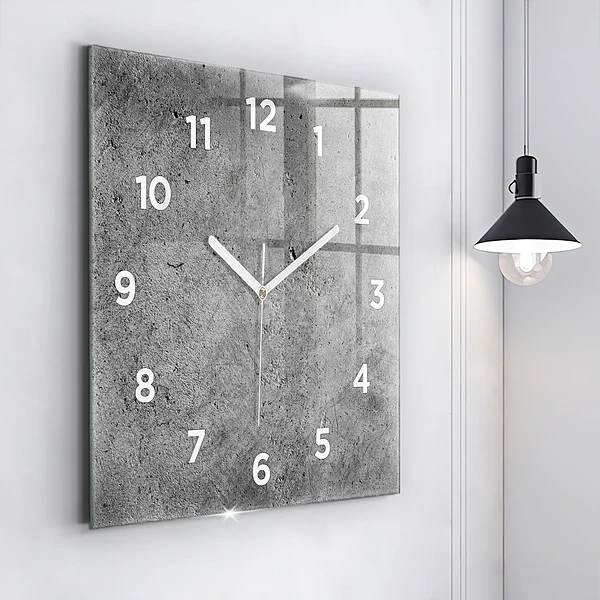 Wanduhr quadratisch mit motiv Industrielle Wand