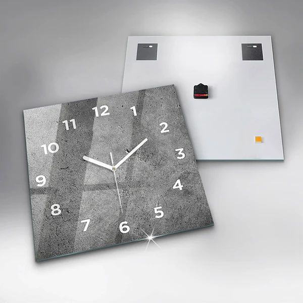 Wanduhr quadratisch mit motiv Industrielle Wand
