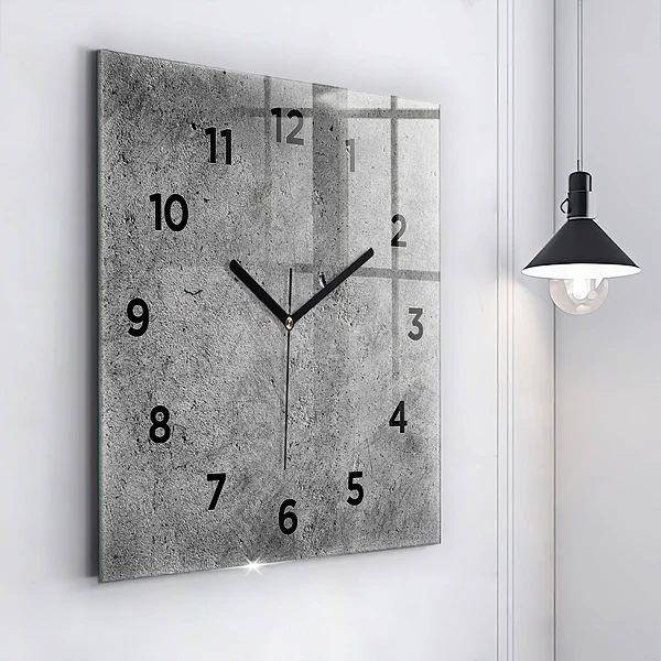 Wanduhr quadratisch mit motiv Industrielle Wand