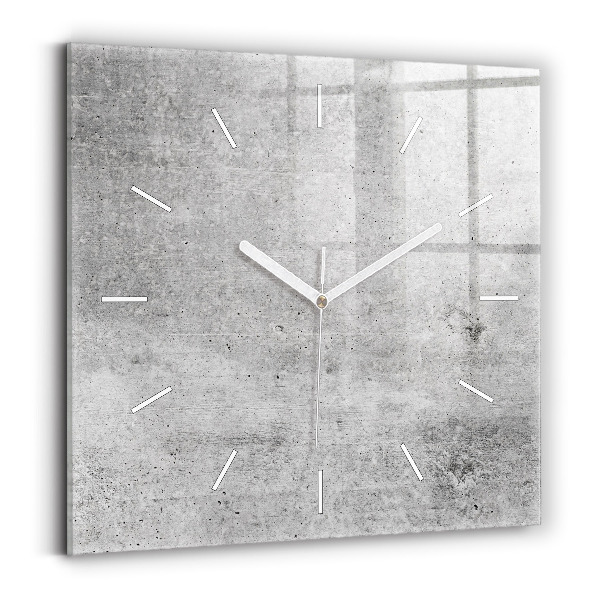 Wanduhr modern quadratisch Rohe Wand