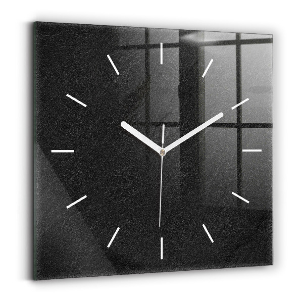 Wanduhr quadratisch Dunkler Felsen