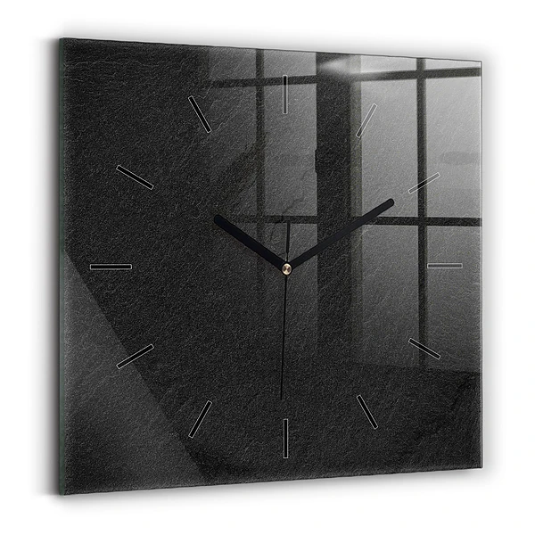 Wanduhr quadratisch Dunkler Felsen