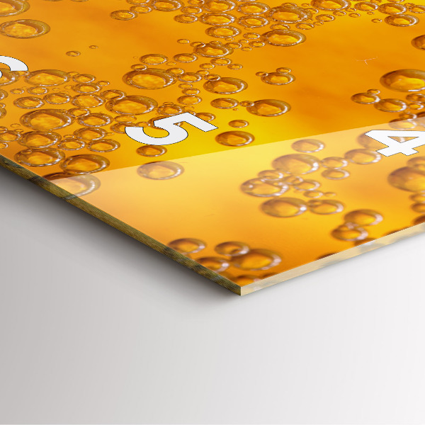 Wanduhr quadratisch Bier