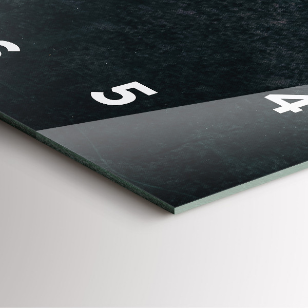 Wanduhr quadratisch mit motiv Kaffeebohnen