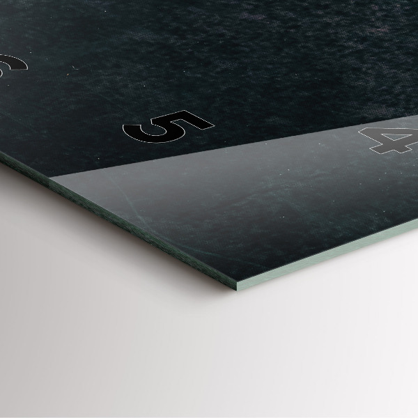 Wanduhr quadratisch mit motiv Kaffeebohnen