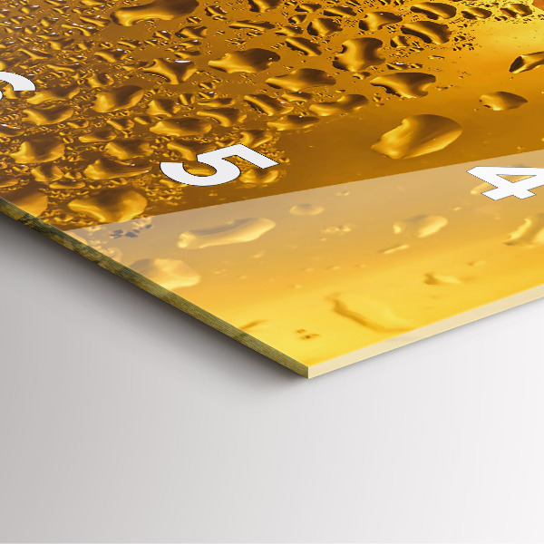 Wanduhr quadratisch Bierkrug