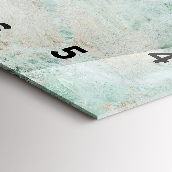 Wanduhr modern quadratisch Marmor Stein Textur