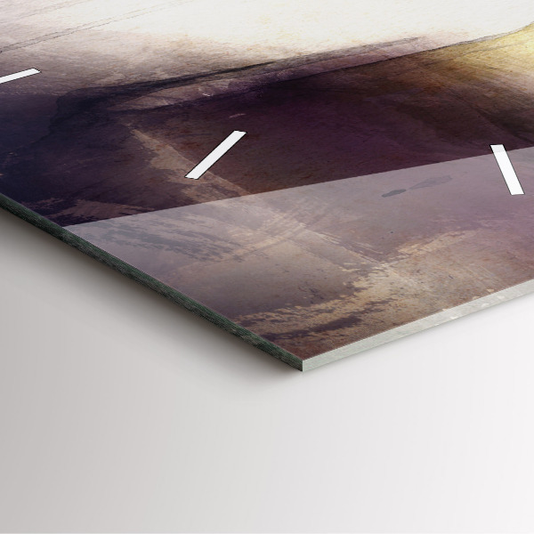 Wanduhr quadratisch Abstraktes Porträt einer Frau