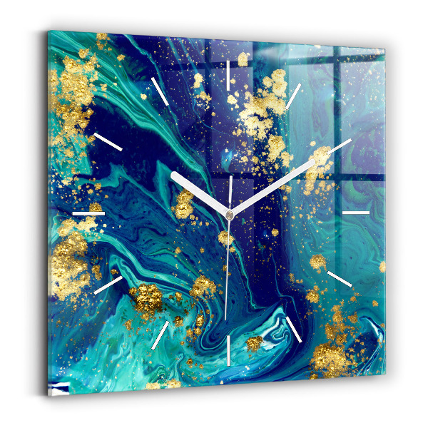 Wanduhr modern quadratisch Moderne Abstraktion