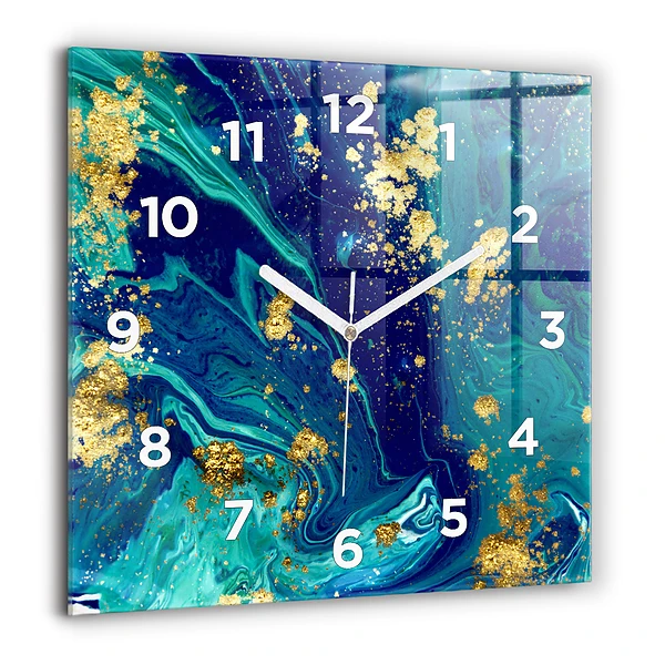 Wanduhr modern quadratisch Moderne Abstraktion