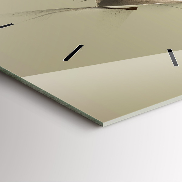 Wanduhr quadratisch mit motiv Grafik Elch