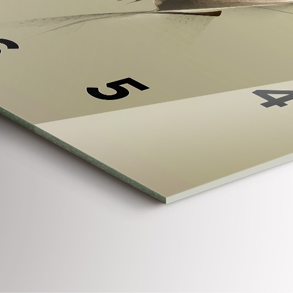 Wanduhr quadratisch mit motiv Grafik Elch