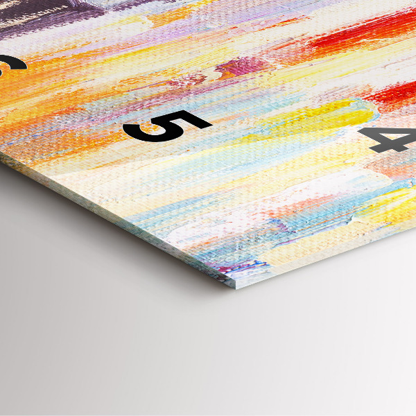 Wanduhr quadratisch mit motiv Pärchen im Regen