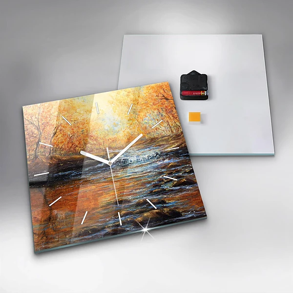 Wanduhr modern quadratisch Schöne Kunst