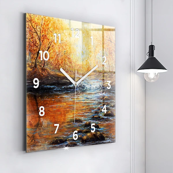 Wanduhr modern quadratisch Schöne Kunst