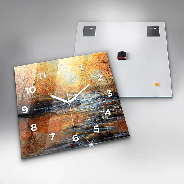 Wanduhr modern quadratisch Schöne Kunst