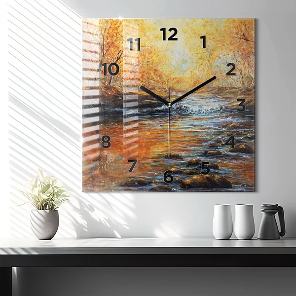 Wanduhr modern quadratisch Schöne Kunst