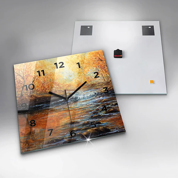 Wanduhr modern quadratisch Schöne Kunst