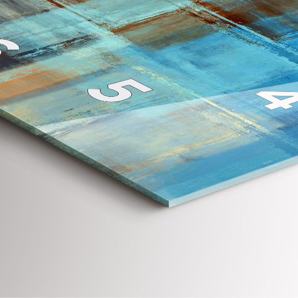 Wanduhr modern quadratisch Bunter Hintergrund - abstrakt