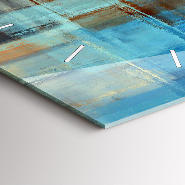 Wanduhr modern quadratisch Bunter Hintergrund - abstrakt