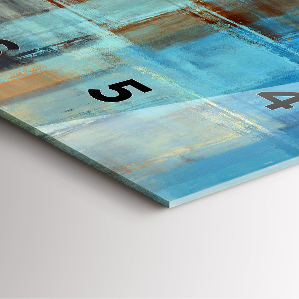 Wanduhr modern quadratisch Bunter Hintergrund - abstrakt