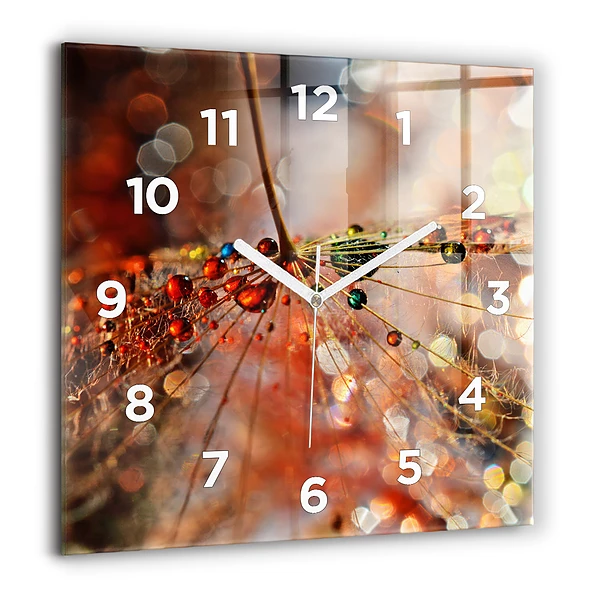 Wanduhr modern quadratisch Gebläse mit Tau