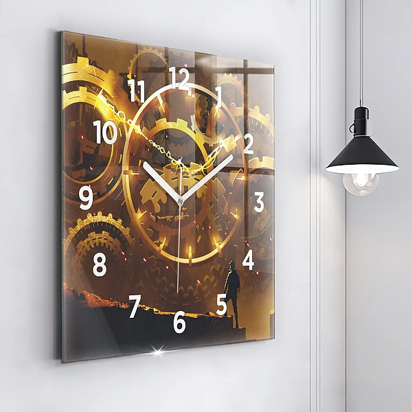 Wanduhr quadratisch Zeit - Mechanismus