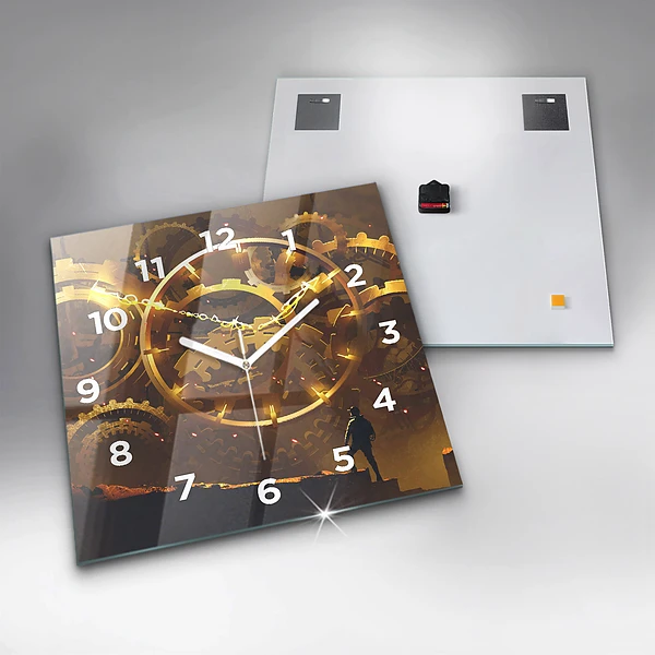 Wanduhr quadratisch Zeit - Mechanismus