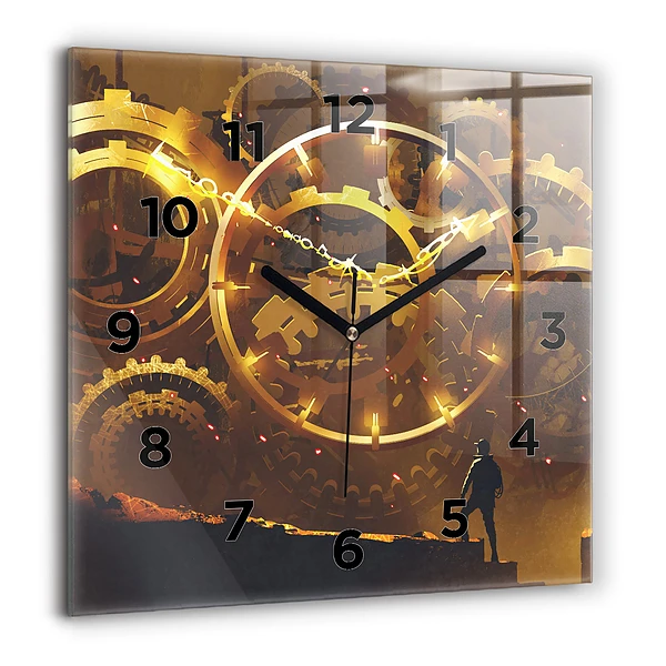 Wanduhr quadratisch Zeit - Mechanismus