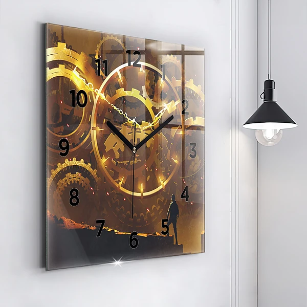 Wanduhr quadratisch Zeit - Mechanismus