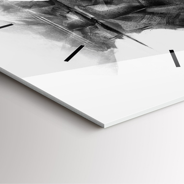 Wanduhr quadratisch mit motiv Zeichnung Bär