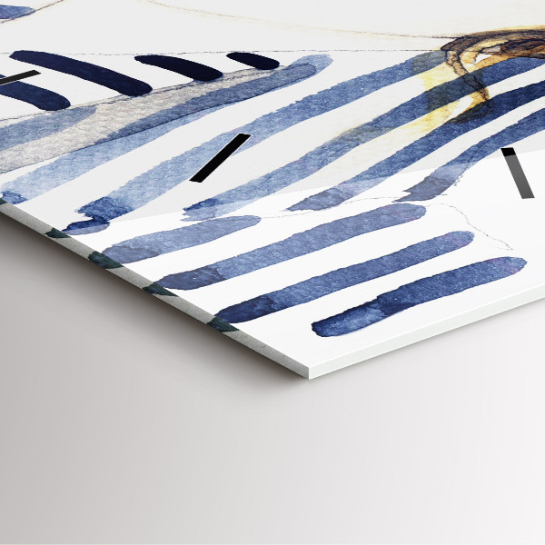 Wanduhr quadratisch mit motiv Letzte Tage der Ferien Mode