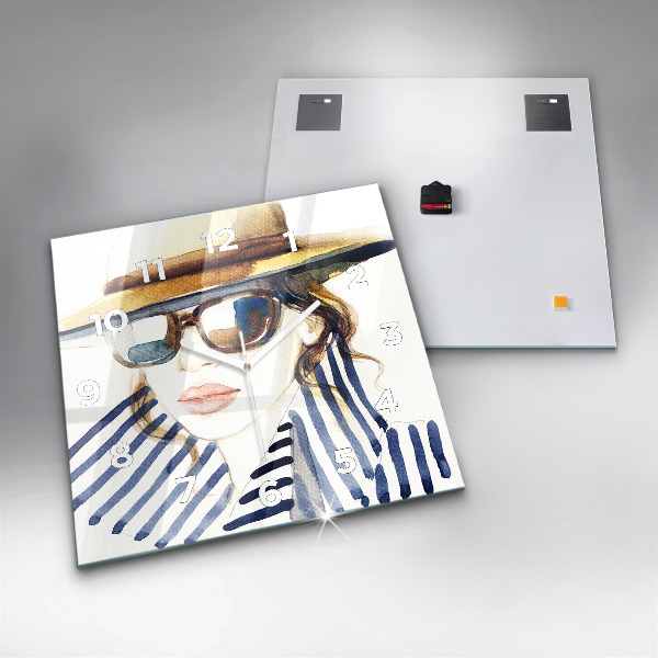 Wanduhr quadratisch mit motiv Letzte Tage der Ferien Mode