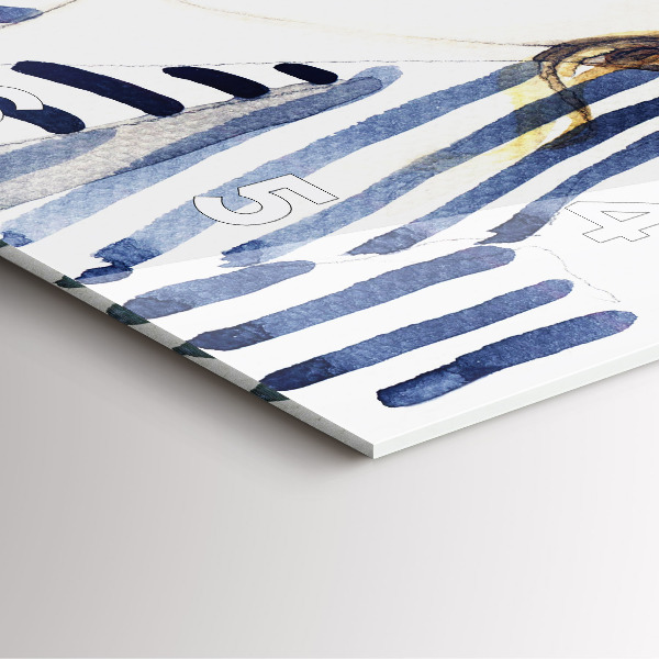 Wanduhr quadratisch mit motiv Letzte Tage der Ferien Mode