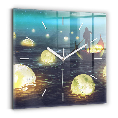 Wanduhr quadratisch Abstraktion