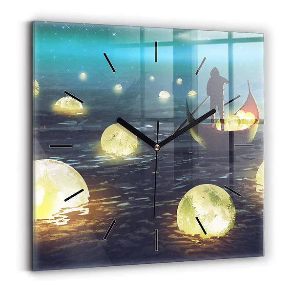 Wanduhr quadratisch Abstraktion
