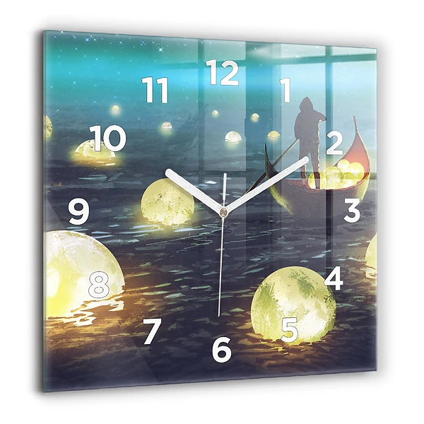 Wanduhr quadratisch Abstraktion