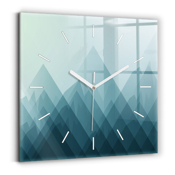 Wanduhr quadratisch mit motiv Geometrische Figuren
