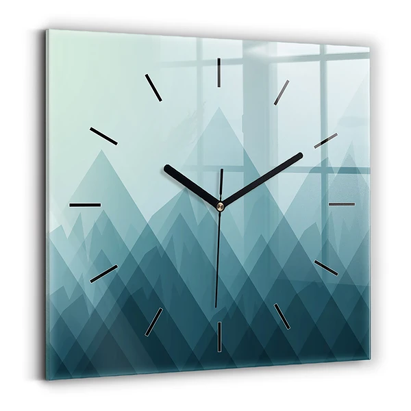 Wanduhr quadratisch mit motiv Geometrische Figuren