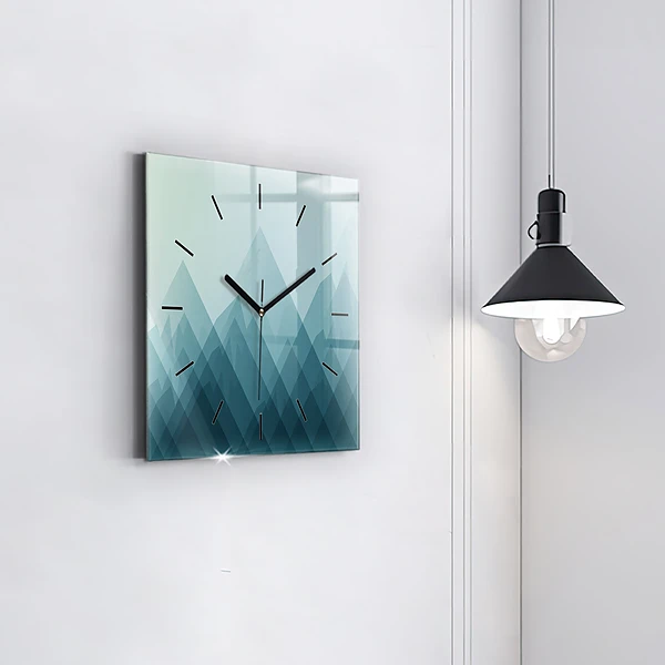 Wanduhr quadratisch mit motiv Geometrische Figuren