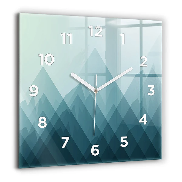 Wanduhr quadratisch mit motiv Geometrische Figuren