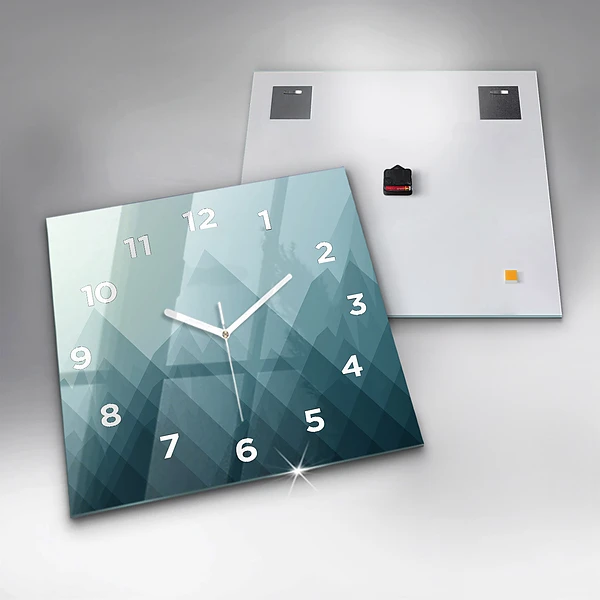Wanduhr quadratisch mit motiv Geometrische Figuren