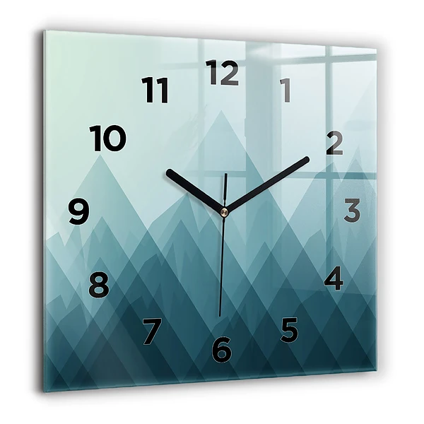 Wanduhr quadratisch mit motiv Geometrische Figuren