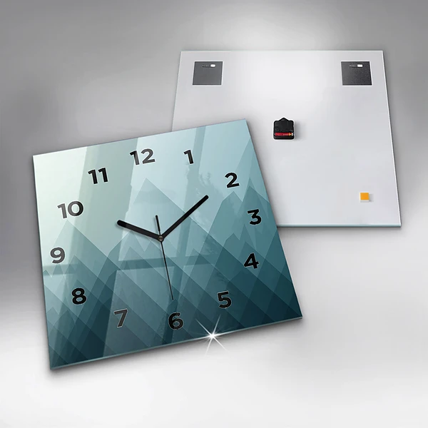 Wanduhr quadratisch mit motiv Geometrische Figuren