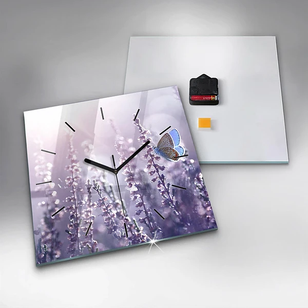 Wanduhr quadratisch mit motiv Abstraktion