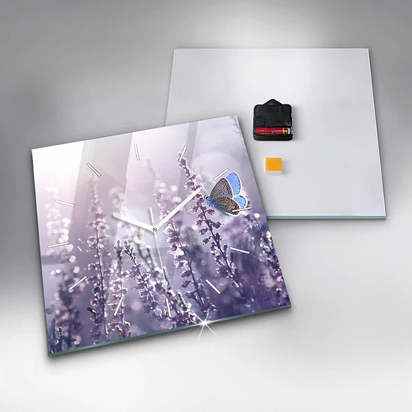 Wanduhr quadratisch mit motiv Abstraktion