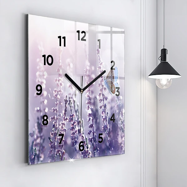 Wanduhr quadratisch mit motiv Abstraktion